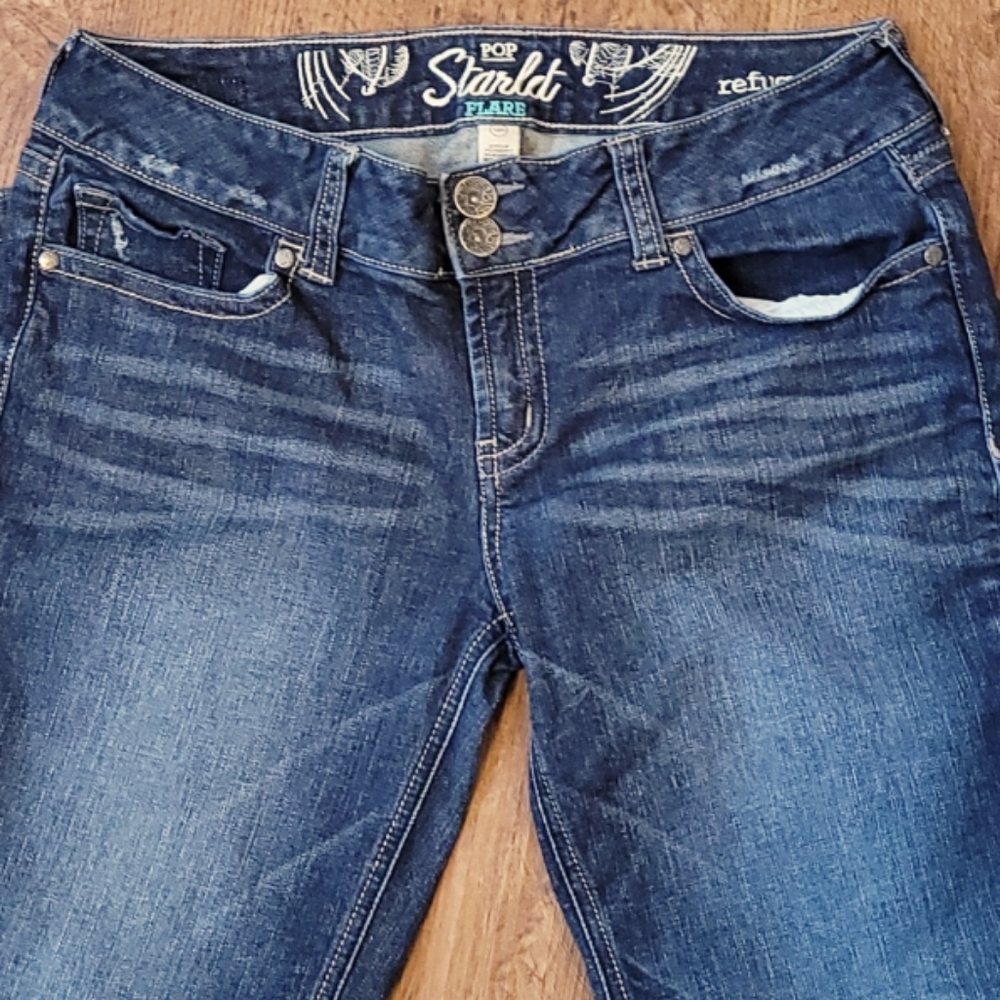 Charlotte Russe Refuge Pop Starlet Flare Jeans Size 12S